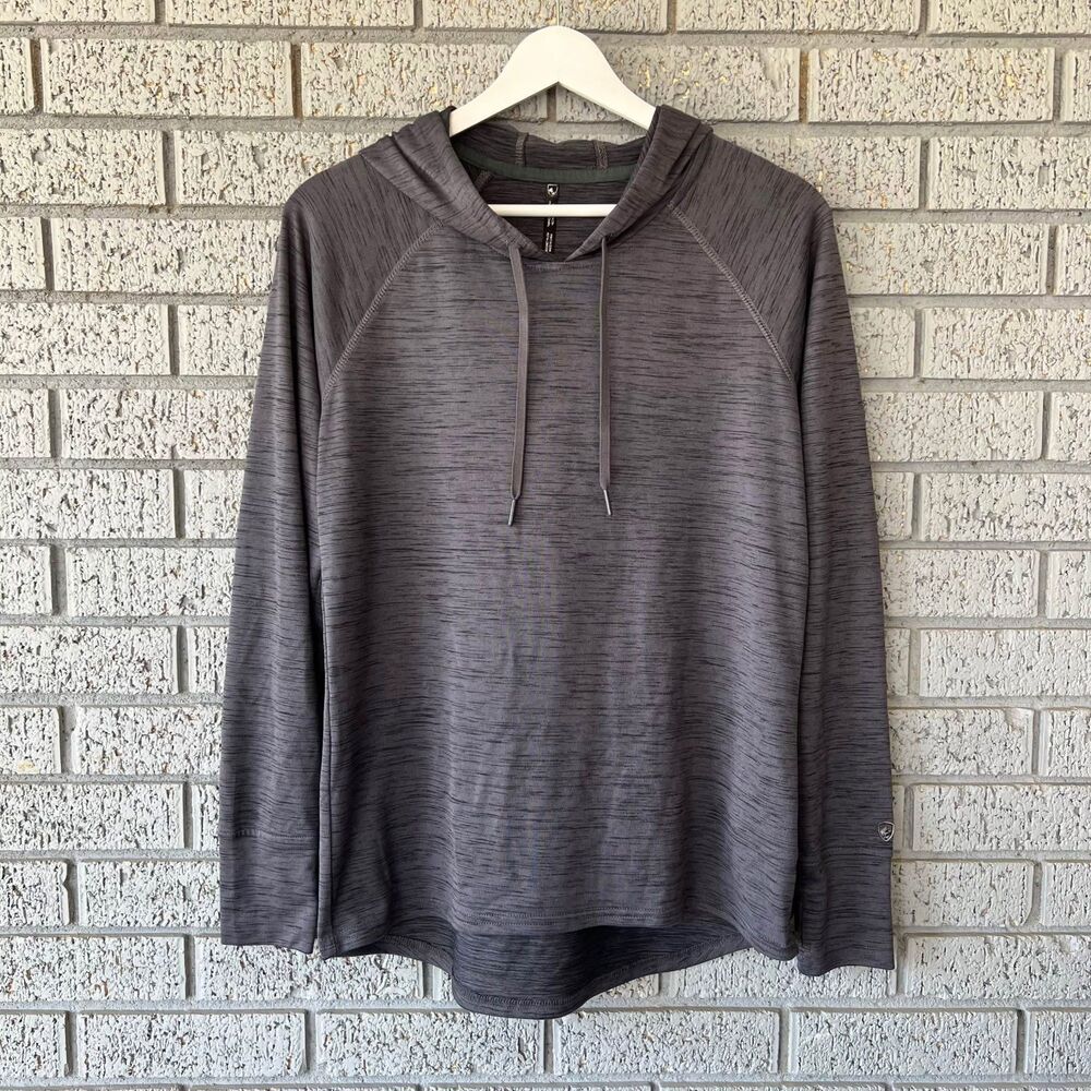 Womens Kuhl Sweatshirt Size Medium Gray Hiking Lightweight